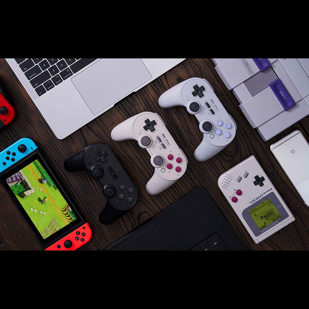 Tay cầm không dây 8bitdo SN30 Pro+ cho Nintendo Switch, PC, Android, iOS, iPadOS, Rasperry Pi