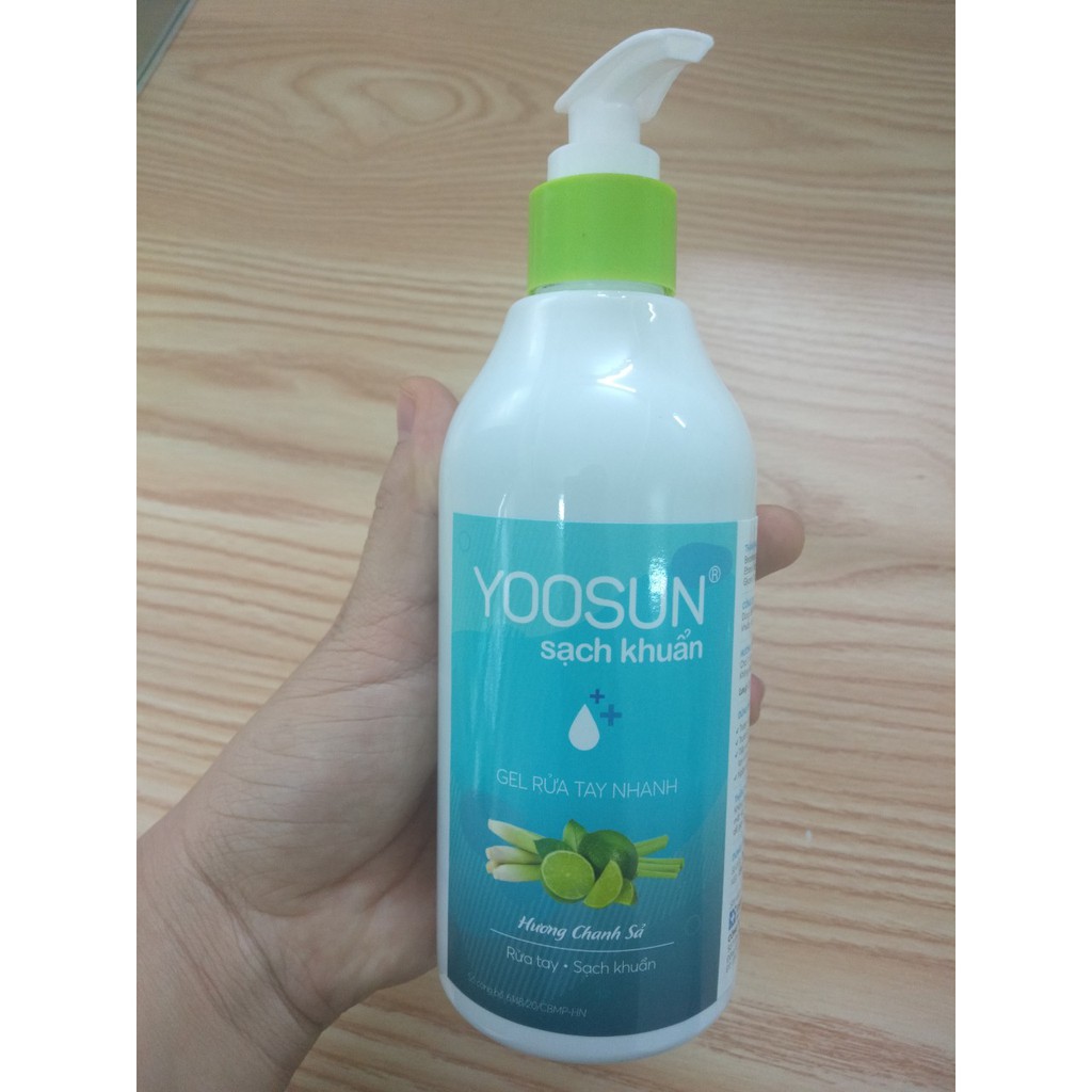 [CHÍNH HÃNG TỪ NHÀ SẢN XUẤT]Dung dịch rửa tay nhanh YOOSUN SẠCH KHUẨN 250ml- Sạch khuẩn 99.9% sạch khuẩn nhanh