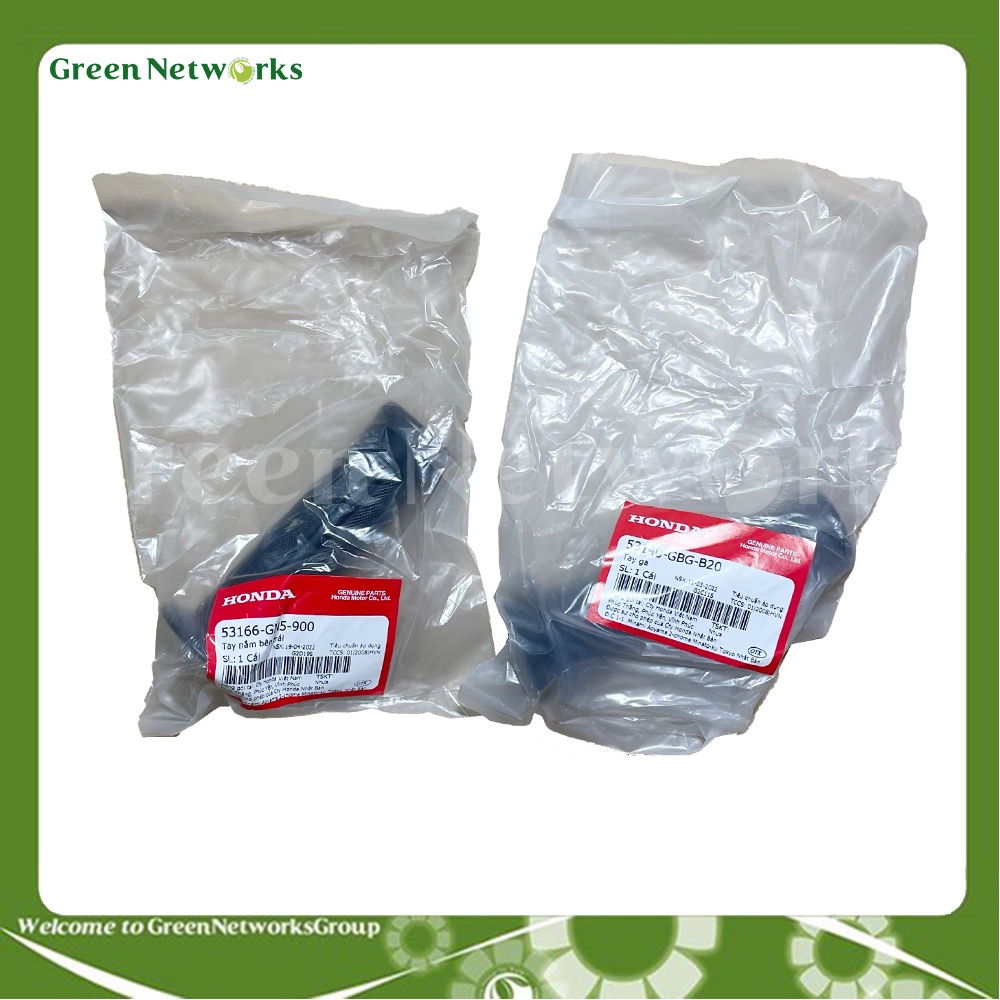 Bộ tay nắm cao su xe Dream thái, bao tay xe dream lùn đời đầu, Kiểu zin cho Dream II (1 cặp) Hàng Thái -GreenNetWorks