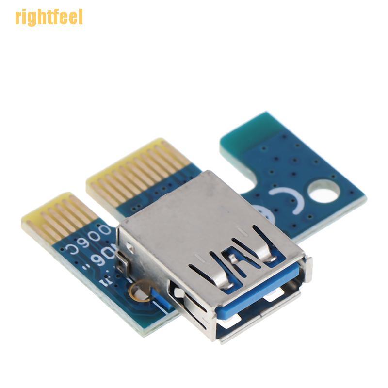 rightfeel USB 3.0 PCI-E 1X to 16X Extension Cable Mining PCI-E Extended Line Card Adapter