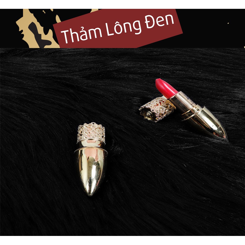 Thảm lông màu đen [HÀNG CHẤT LƯỢNG]  kích thước 1m x 1m