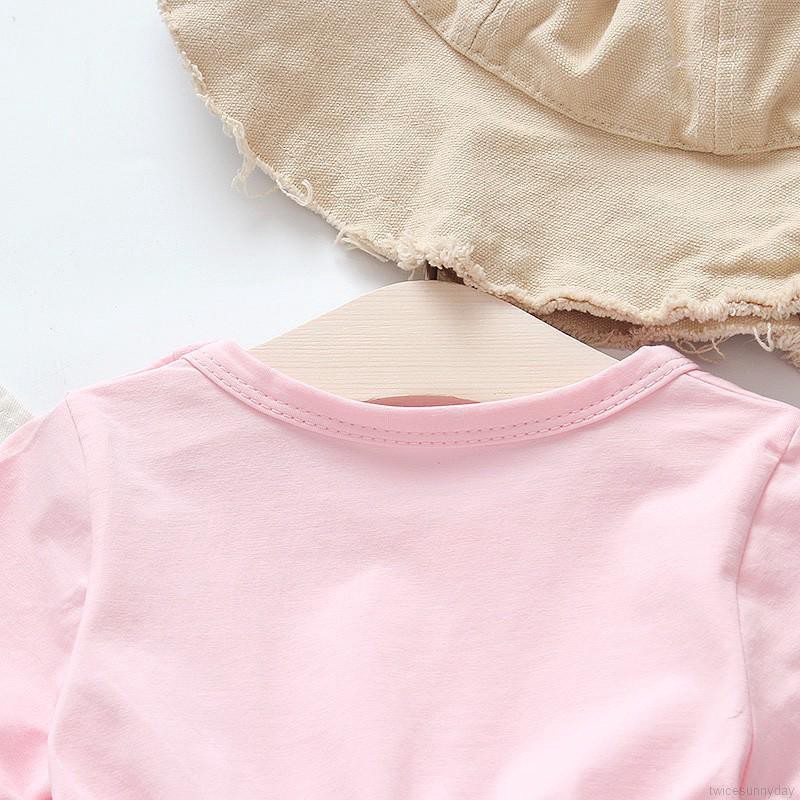 Đầm ngắn tay in hình quả dứa cho bé gái