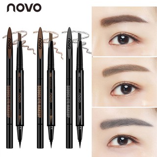 [Hàng mới về] Bút kẻ mắt và chì kẻ lông mày NOVO 2 đầu với 3 màu tùy chọn