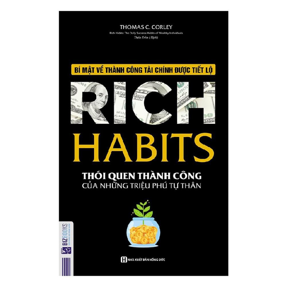 Sách - Combo 5 nguyên tắc vàng nghĩ giàu làm giàu + Rich Habits - Thói Quen Thành Công Của Những Triệu Phú Tự Thân