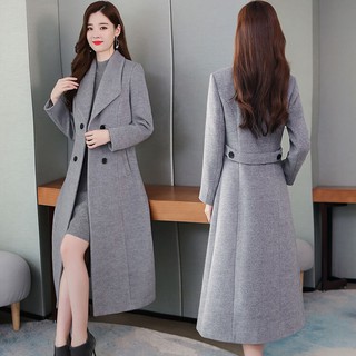 Áo khoác dạ form dài cổ 1 lá msp440
