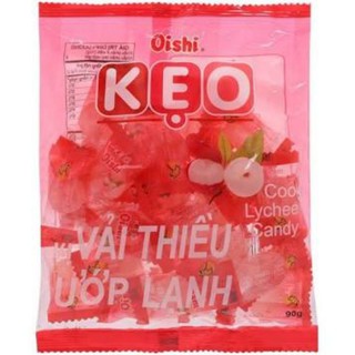 Kẹo oishi vị vải thiều ướp lạnh gói 90gr