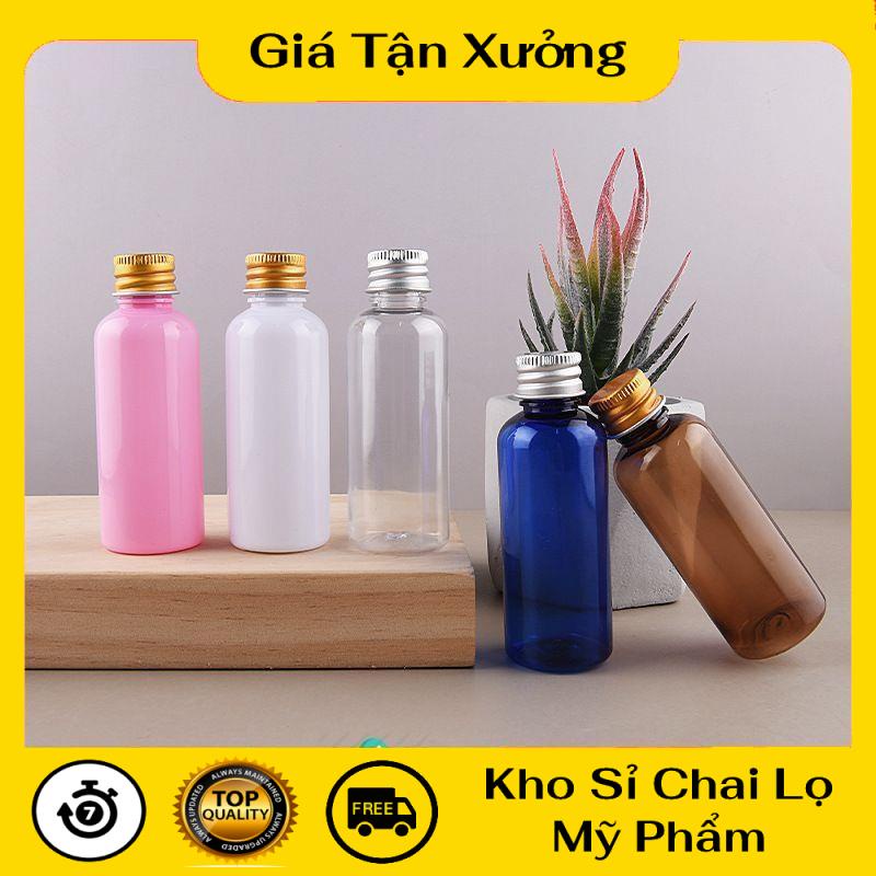 Chai Chiết Mĩ Phẩm ❤ TRÙM SỈ ❤ Chai nhựa nắp vặn nhôm 50ml ,100ml chiết mỹ phẩm , phụ kiện du lịch