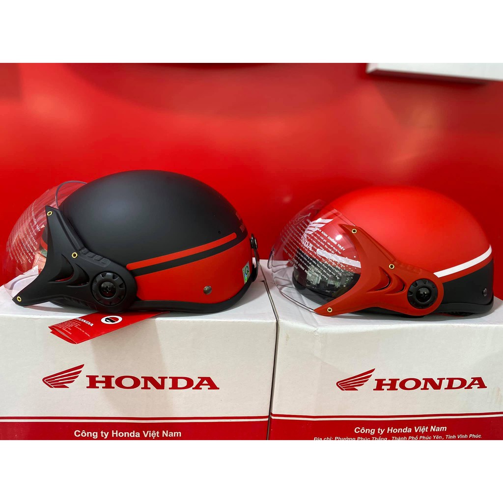 Mũ bảo hiểm HONDA nửa đầu có kính