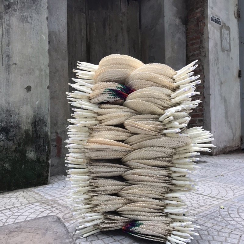 Quạt lá bồ đề- Handmade fan - Thuần Nông