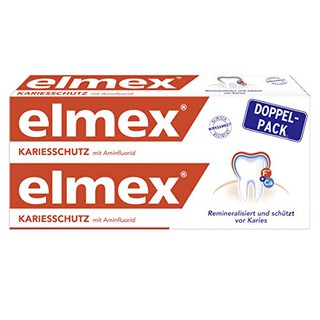Kem đánh răng chống sâu răng Đức Elmex Kariesschutz mit Aminflourid 75 mlx2