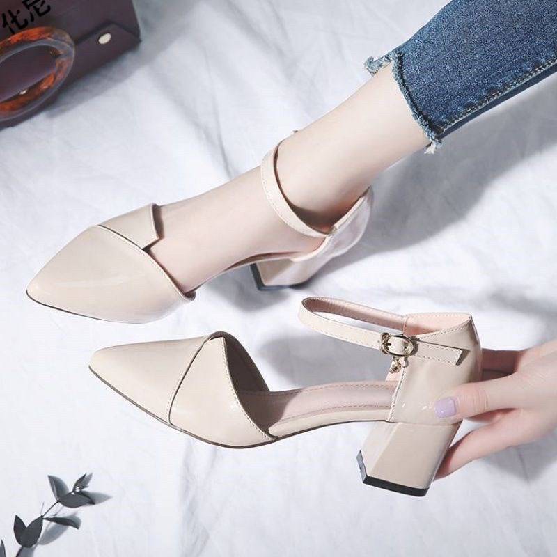 [Ảnh thật] Giày cao gót mũi nhọn