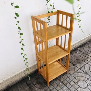 Kệ sách gỗ cao su 3 tầng 38cm