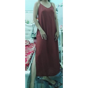 Thanh lý đầm maxi voan có mút ngực