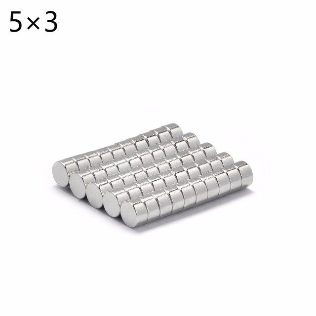 Nam châm trắng 5x3mm, loại nam châm đất hiếm lực hút mạnh