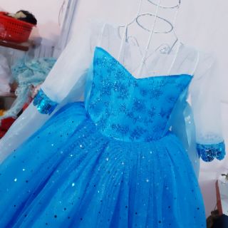 Váy elsa cao cấp cho bé