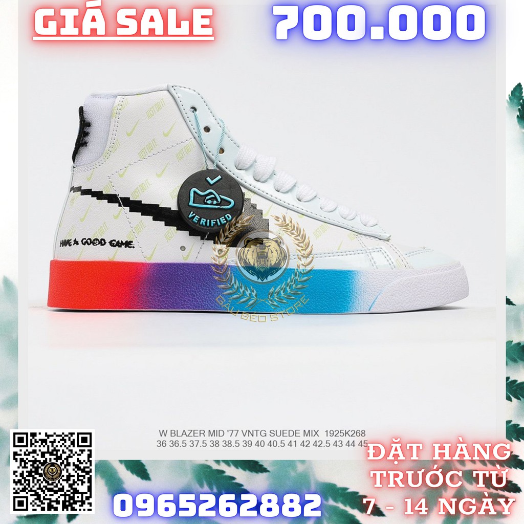 GIÀY SNEAKER MÃ SẢN PHẨM_Nike Blazer Mid ’77 Vintage “Have A Good Game” PHONG CÁCH ORDER + FREESHIP ➡️ gaubeostore.shop