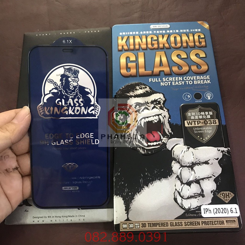 Kính cường lực Kinhkong glass của iphone 12 pro max, iphone 12 full keo, full màn, full phụ kiện