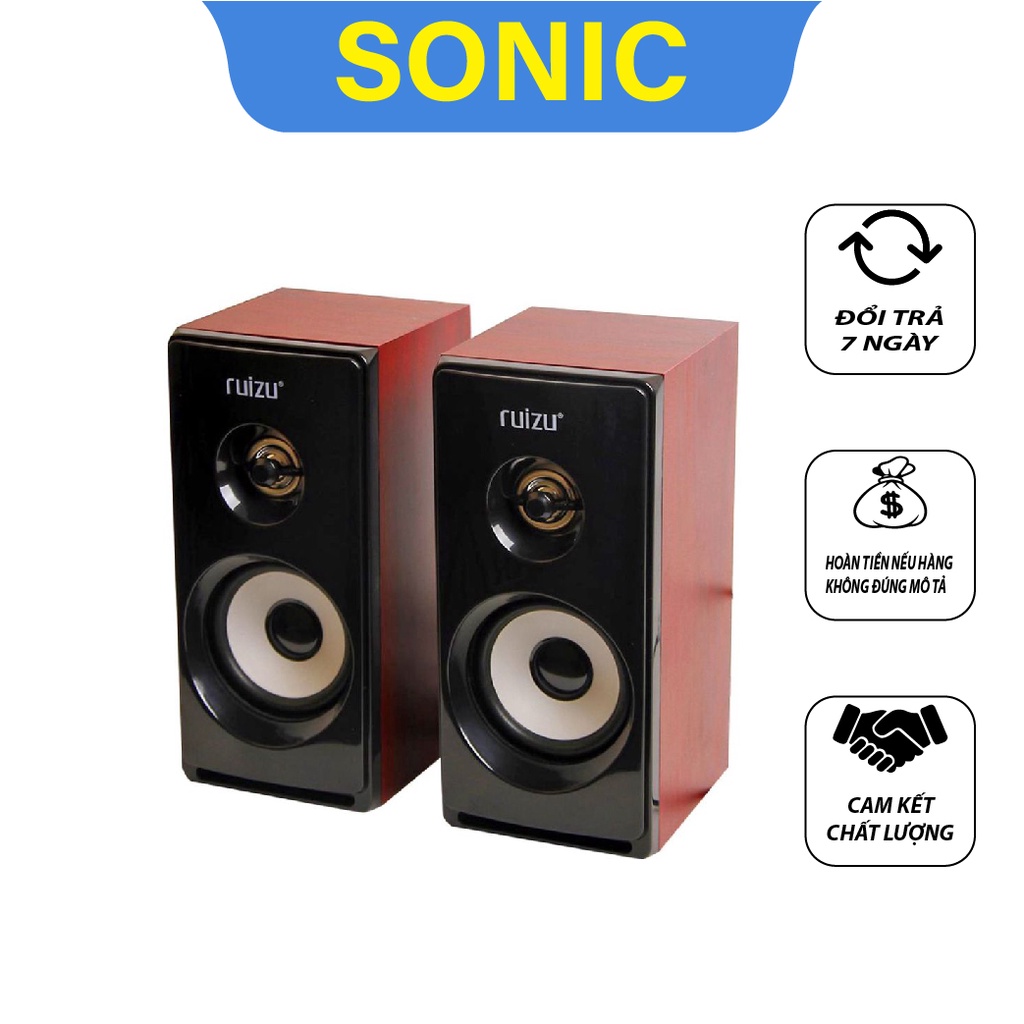 loa nini RUIZU RS-810, loa máy tính để bàn âm thanh hay cao cấp - sonic