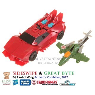 SIDESWIPE & GREAT BYTE - Bộ 2 robot dòng Activator - TRANSFORMERS