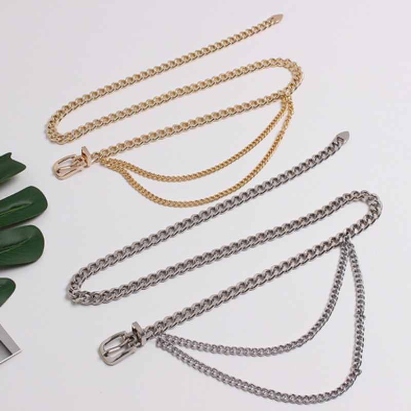 Dây nịt làm bằng kim loại kiểu dáng thời trang Punk