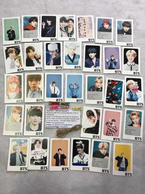 Sét 32 Card BTS, WANNA ONE, TWICE