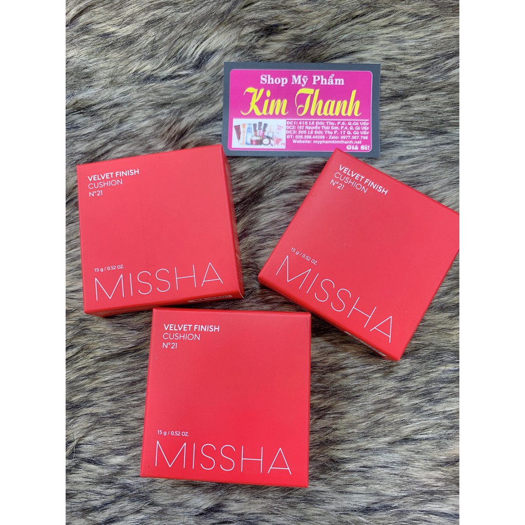 Phấn nước Missha Velvet Finish Cushion SPF50+ PA+++ 15g - HỘP ĐỎ