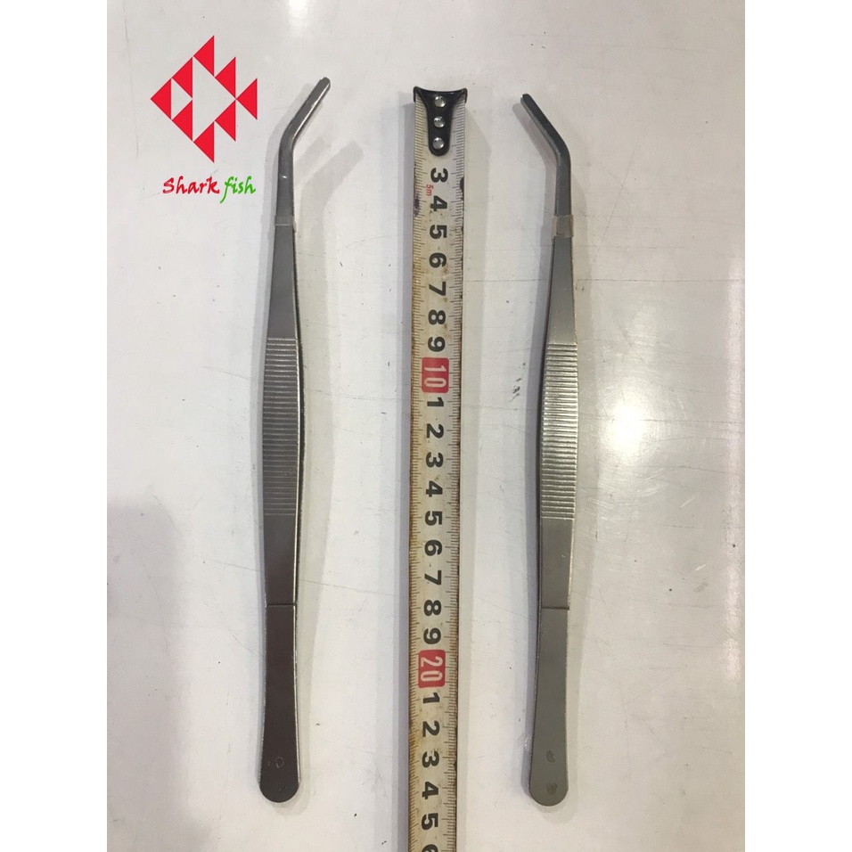 Nhíp trồng cây thủy sinh ,nhíp đầu cong 25cm và nhíp thẳng 20cm chất liệu thép không rỉ