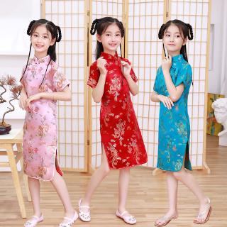 Mới Đầm Sườn Xám Truyền Thống Trung Quốc Cho Bé Gái