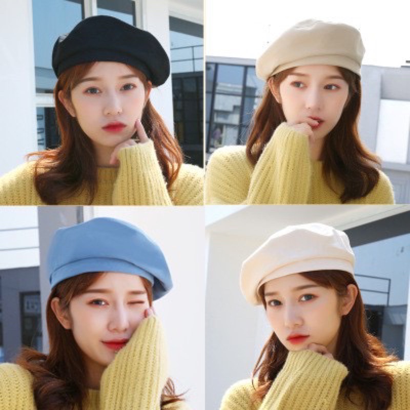 Nón Nồi Beret Mỏng Nhẹ Thời Trang