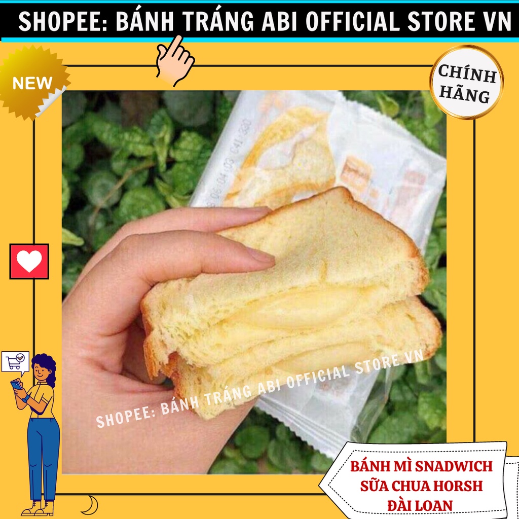 Bánh mì kẹp sandwich sữa chua Horsh ông già NSX MỚI T2/2022