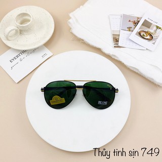 Mẫu mắt kính mát nam 749,  tròng kính thuỷ tinh, cường lực, hàng đẹp, chất nặng  – Kính mát nam đẹp,mẫu đang hot nhấ