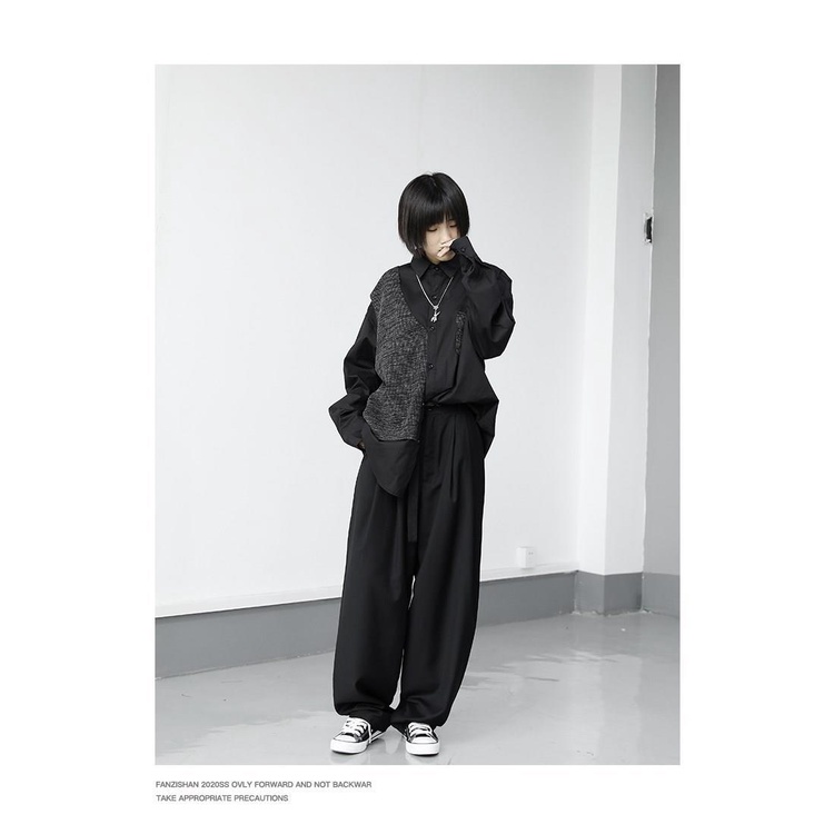 Garbastes Yamamoto Loose Knitted T-shirt Dark Tailored Design For Men And Women yohji