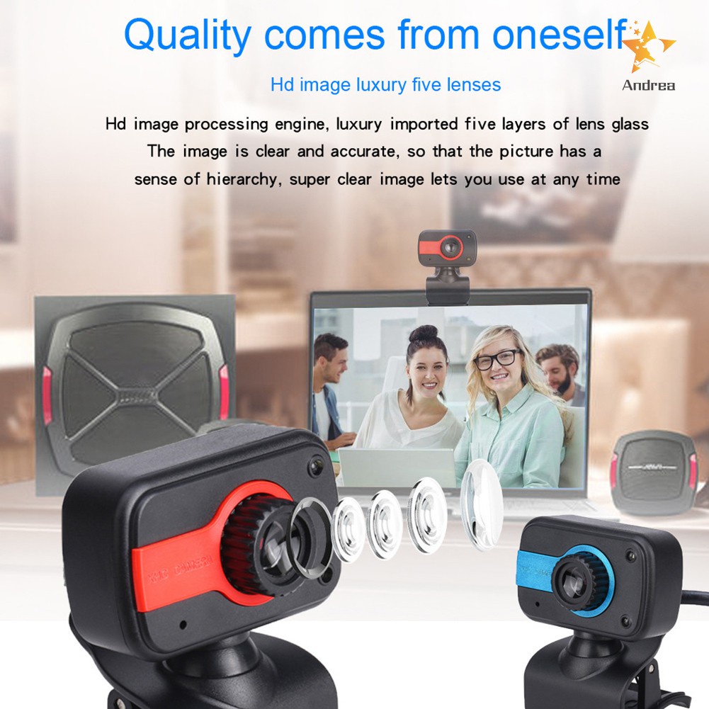 Webcam Usb Hd Có Kẹp Gắn Micro Cho Pc Laptop | BigBuy360 - bigbuy360.vn