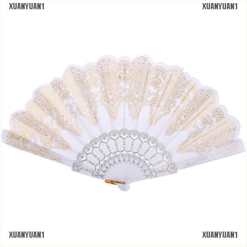 [XUANYUAN1] Quạt Hoa Cầm Tay Phong Cách Dân Tộc Trung Hoa Cho Tiệc Cưới