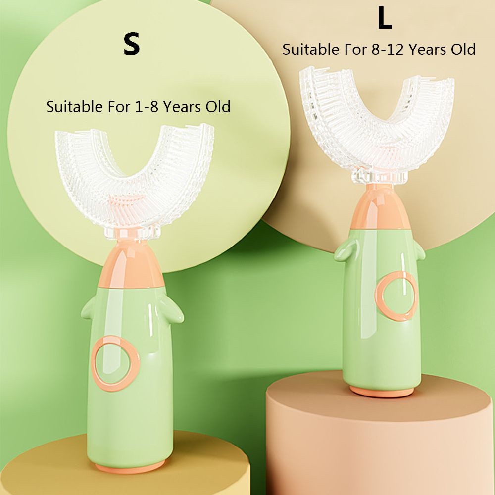 Bàn Chải Đánh Răng Silicone Mềm Hình Chữ U Cho Trẻ Em