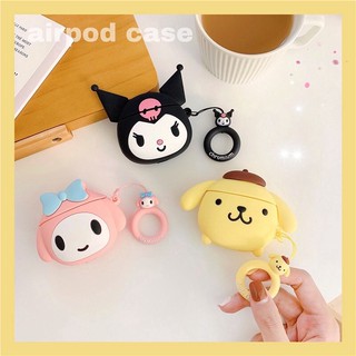 Airpods case vỏ tai nghe airpods 1 2 hình nhân vật Kuromi My Melody Pompompurin dễ thương