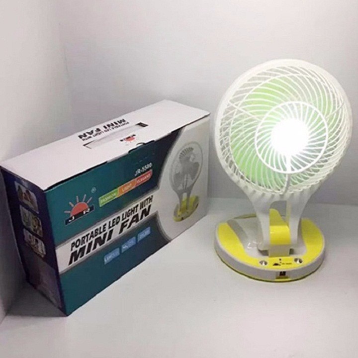 Quạt sạc tích điện 2 trong 1 gấp gọn Mini Fan M-5580