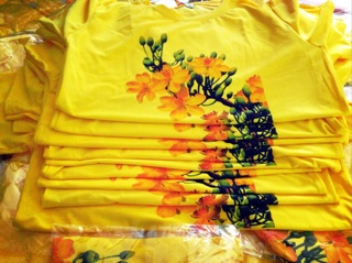 ÁO TẾT IN HOA MAI (IB SHOP TRƯỚC KHI ĐẶT)