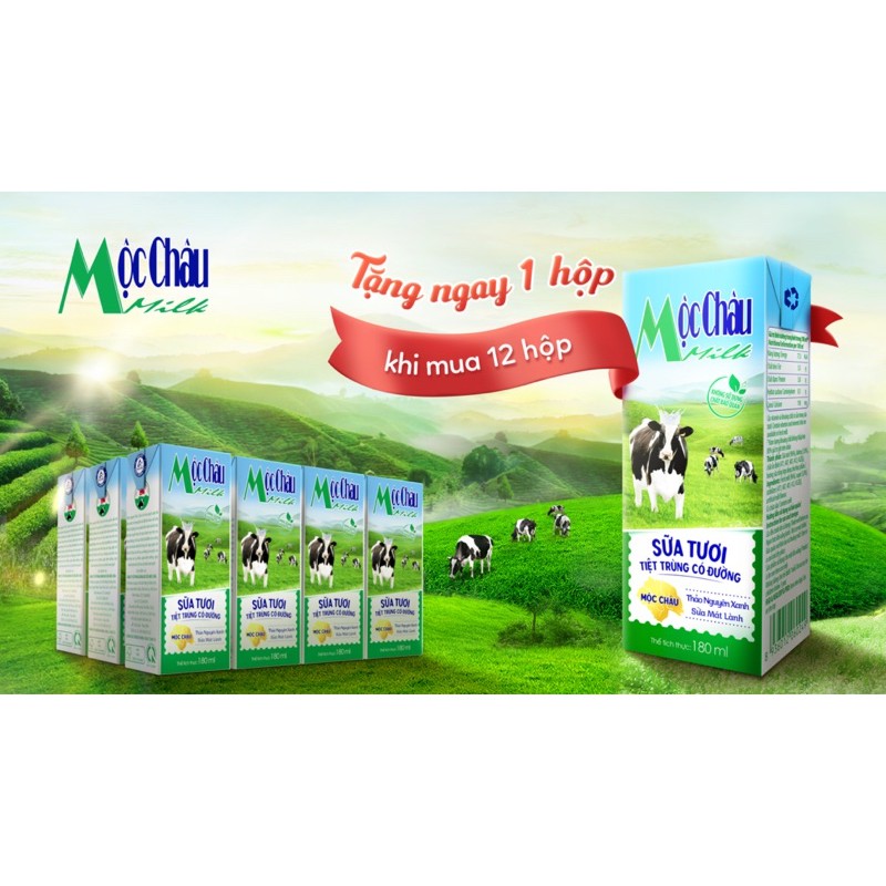 SỮA TƯƠI MỘC CHÂU CÁC VỊ