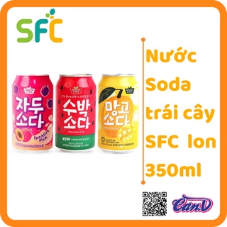 5 vị Nước Soda trái cây SFC lon 350ml