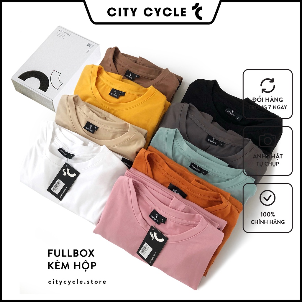 Full Box Áo thun nam nữ Basic Tee City Cycle - Áo thun tay lỡ Unisex form rộng Local Brand