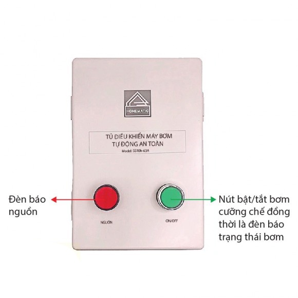 Tủ điều khiển máy bơm tự động an toàn SS10H-63A
