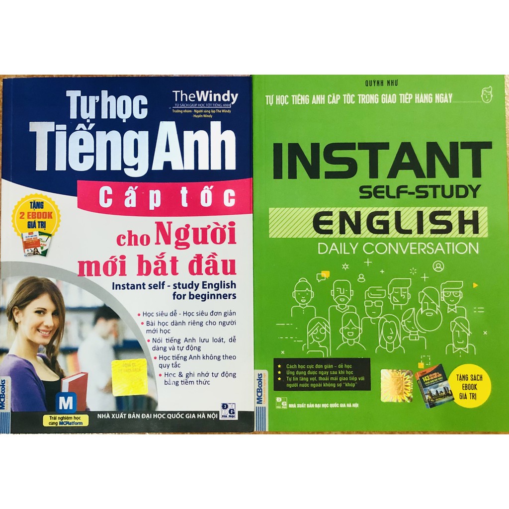 Sách - Combo Tự Học Tiếng Anh Cấp Tốc Trong Giao Tiếp Hàng Ngày +Tự học tiếng Anh cấp tốc cho người mới bắt đầu