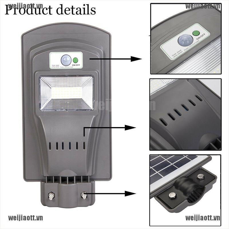 Đèn Led Cảm Biến Chuyển Động Dùng Năng Lượng Mặt Trời 40 / 80 / 120w