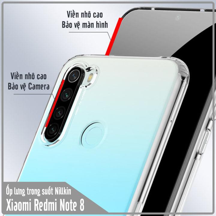 Ốp lưng Xiaomi Redmi Note 8 TPU trong suốt Nillkin NATURE