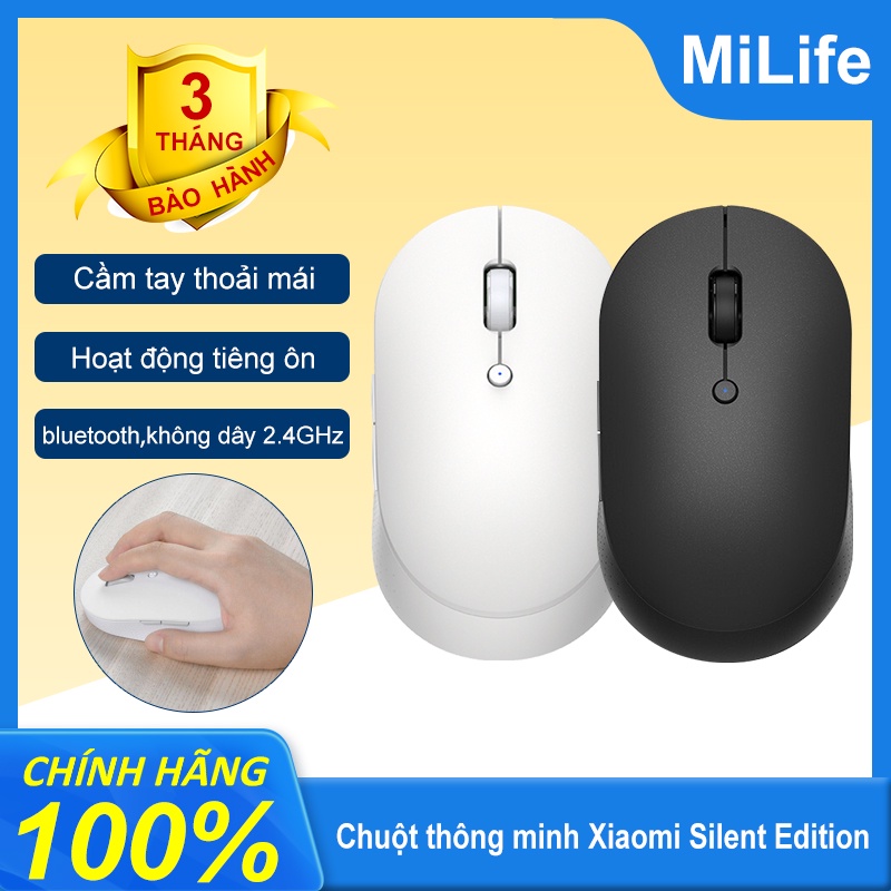 Chuột thông minh Xiaomi Silent Edition - Chuột Xiaomi Mi Dual Mode Wireless Mouse Silent Edition