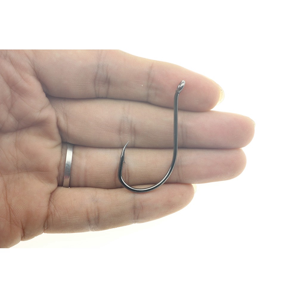 Set 50 móc câu cá thép carbon size 9 / 0-1 / 0 1 2 4 6 bền bỉ chuyên dụng