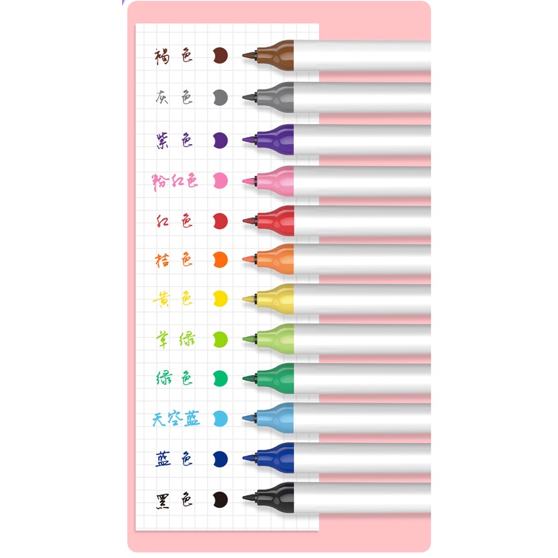 Bộ Bút Lông 6 Màu Dùng Vẽ Tranh Nghệ Thuật