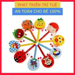 Đồ chơi Xúc xắc trống gỗ cho bé (Đồ Chơi Trẻ Em)