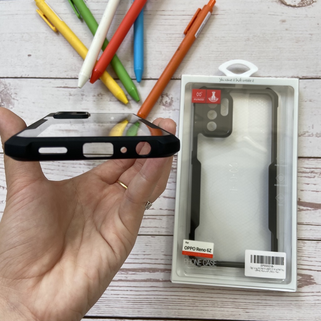 Ốp lưng XUNDD OPPO Reno 6 5G / 6Z 5G / 6 Pro 5G - Chống shock, Mặt lưng trong, Viền TPU